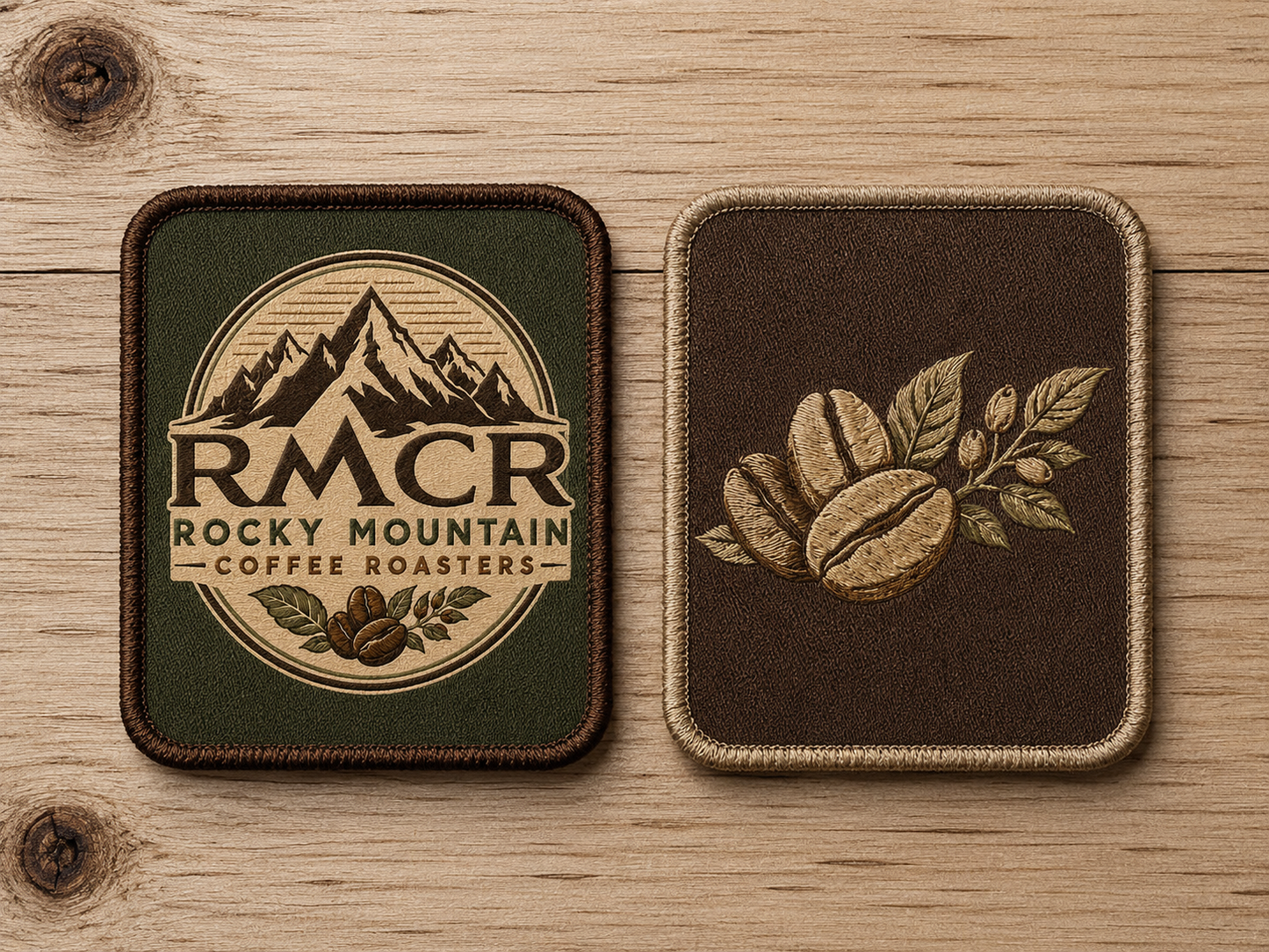 Rocky Mountain Coffee Roasters (RMCR) Custom Patch Design