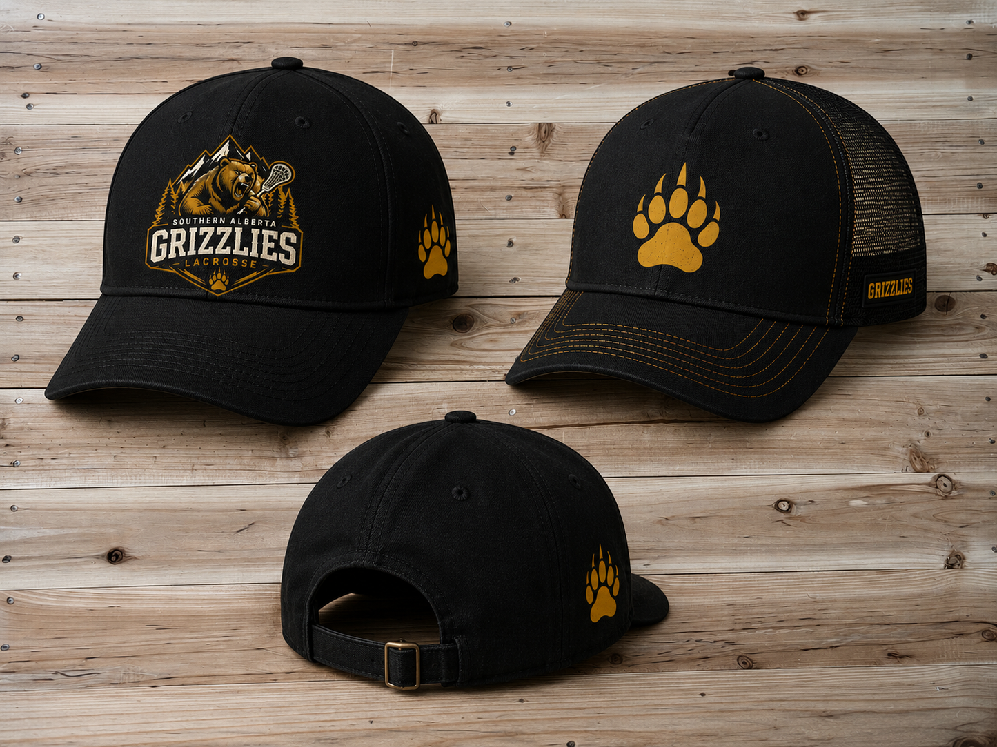 Southern Alberta Grizzlies Lacrosse Caps